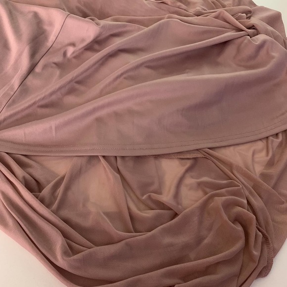 TOBI Taupe Abegayle Plunging Lace-Up Maxi Dress - NWT - Picture 8 of 14